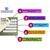 Ổ Cắm Điện Đa Năng Hàn Quốc 3 lỗ 250V, Dài 1.5m, 3m, 5m, 10m. Công suất 1800W~2800W.