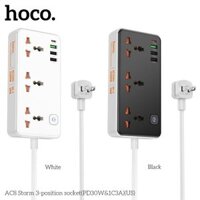 Ổ cắm điện đa năng Hoco AC8 chính hãng tích hợp sạc nhanh 3 cổng usb và 1 cổng typec 30W dài 1.5m,ổ cắm điện thông minh