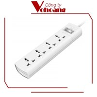 Ổ cắm điện đa năng Huntkey SZM401 dây 1.5 mét - 4 ổ cắm, nhiều lớp bảo vệ thiết bị