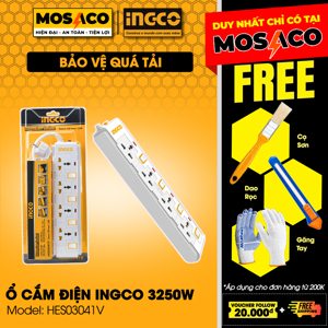 Ổ cắm điện đa năng Ingco HES03041V