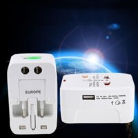 Ổ Cắm Điện Đa Năng Kèm 1 Cổng USB Sạc Điện Thoại - Du Lịch - Dã Ngoại Travel Adapter