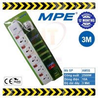 Ổ cắm điện đa năng MPE AM5S 2000W dây 3m.