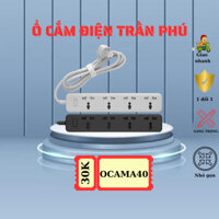 Ổ Cắm Điện Đa Năng OCATO TRẦN PHÚ Chịu Tải 2500W Dây Dài Ổ Cắm Điện Thông Minh Chốt Chống Giật An Toàn