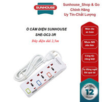 Ổ cắm điện đa năng Sunhouse SHE-OC2-3R _Hàng chính hãng