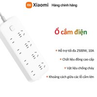 Ổ cắm điện đa năng trung quốc Xiaomi 8 cổng đa năng, 1.8m/3m,2500W max,phù hợp mọi không gian