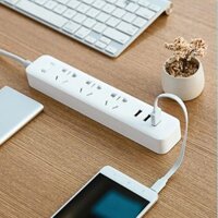 Ổ Cắm Điện Đa Năng Xiaomi Mi Power Strip 3 Ổ Cắm, Tích Hợp Thêm 3 Cổng Sạc Usb (dây dẫn 1m8)