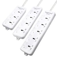 Ổ Cắm Điện Dây Dài 2M Với Công Tắc Điều Khiển Độc Lập 3 / 4 / 5 Chiều EU UK US AU