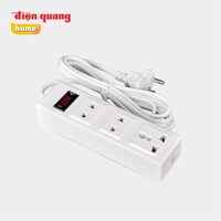 Ổ cắm điện Điện Quang ĐQ 002A-02 ( Ổ cắm 3 lỗ, Dây dài 2m/5m)