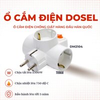 Ổ Cắm Điện Dosel  Hàn Quốc Chuyển Đổi Có Công Tắc Cho văn phòng DM2104