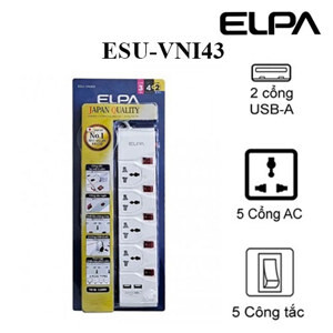 Ổ cắm điện Elpa ESU-VNI43