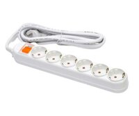 Ổ Cắm Điện Hàn Quốc 6 Lỗ 1 Công Tắc Dosel DM2219