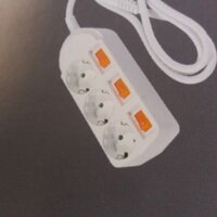 Ổ cắm điện Hàn Quốc Dosel 3 lỗ 3 công tắc DM2224