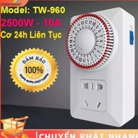 Ổ cắm điện hẹn giờ cơ, công tắc hẹn giờ tự động (Công suất 2500W)