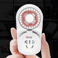 Ổ cắm điện hẹn giờ cơ Kerde TW-260, 30 phút, Công tắc hẹn giờ tự động 30 phút, Ổ cắm cơ học