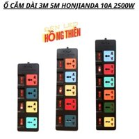 Ổ CẮM ĐIỆN HONJIANDA CAO CẤP MÃ 06 3M 5M 10A 2500W Tự Động Ngắt Dòng Điện Khi Quá Tải