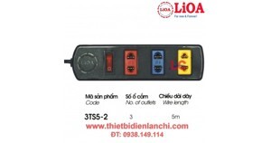 Ổ cắm điện kéo dài Lioa 3TS5-2