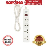 Ổ cắm điện liền dây chịu tải 1200W 2200W SOPOKA 4D1 4D2 dây 2,5M-4,5M