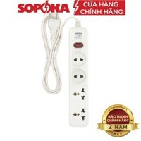 Ổ cắm điện liền dây chịu tải 1200W 2200W SOPOKA 4D1 4D2 dây 2,5M-4,5M