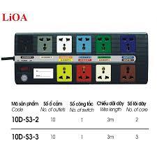 Ổ cắm điện LiOA 10D-S3-2