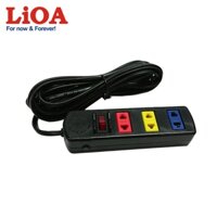 Ổ CẮM ĐIỆN LIOA 3 LỖ 2 CHẤU 5M 10A 2000W - 2200W MODEL 3S5