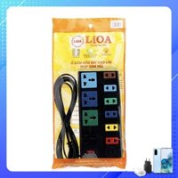 Ổ Cắm Điện LIOA 4D6S32 Dây 3m x 2 Lioa 4D6S32 - Đen