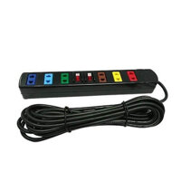 Ổ Cắm Điện LiOA Phổ Thông - Ô Căm Điên 3 lô - 4 lô - 5 lô - 6 lô - dai 3m - MITA - Ổ cắm có công tắc 6S 3m