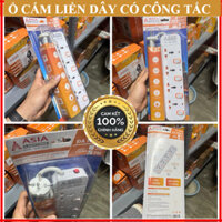 Ổ cắm điện nhiều lỗ liền dây ASIA đa năng tích hợp 4 cổng sạc điện thoại, dùng trong gia đình, quán ăn, công ty