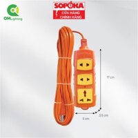 Ổ cắm điện, ổ cắm chịu tải SOPOKA T3000W 4S công suất lớn siêu chịu tải, bảo hành 24 tháng