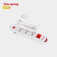 Ổ cắm Điện Quang ĐQ ESK 2W DBW103USB  kiểu tàu siêu tốc ,3 lỗ 3 chấu, 2 USB, dây dài 2m