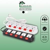 Ổ cắm Điện Quang ĐQ ESK SM750SL (5 lỗ 3 chấu)
