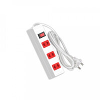 Ổ cắm Điện Quang ECO ĐQ ESK 5WR 32 ECO 3 lỗ 2 chấu, dây dài 5m, màu trắng đỏ