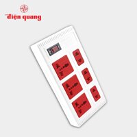 Ổ cắm Điện Quang ECO ĐQ ESK 6ECO 6 Lỗ - Trắng - Đỏ,2 mét
