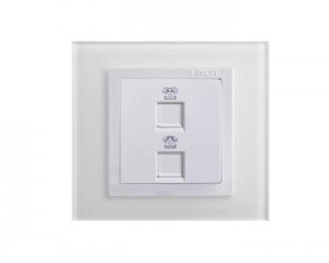 Ổ cắm điện thoại đôi Simon 80488