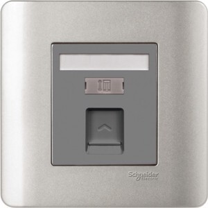 Ổ cắm điện thoại Zencelo Schneider Series E8431RJS4_SA_G19