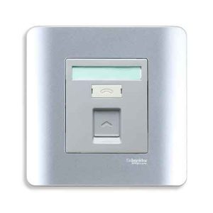 Ổ cắm điện thoại Zencelo Schneider Series E8431RJS4_SA_G19