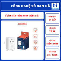 Ổ cắm điện thông minh chống giật Vconnex chống giật 4 cấp độ (Smart Plug)