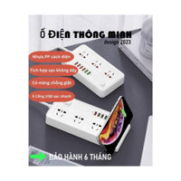 Ổ Cắm Điện Thông Minh kiêm SẠC KHÔNG DÂY Chống Giật, Ổ Điện 2-3 Cổng Có Đầu Cắm USB Chống Cháy Nổ Chính Hãng