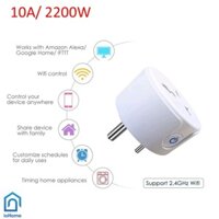 Ổ cắm điện thông minh Suntec Tuya Smart Life 10A kết nối Wifi dùng cho mọi lại thiết bị