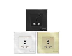 Ổ cắm điện thường GOMAN GM-NS86-244S/B/G