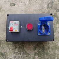 Ổ Cắm Điện tiếp địa Schuko 16A - 250V - Ổ Cắm Tiêu Chuẩn Châu Âu - Hàn Quốc - CB CHỐNG GIẬT DELIXI sạc xe ô tô điện