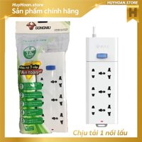 Ổ Cắm Điện Trắng GONGNIU 6 Ổ - 3 Đa Năng S1330 Chính Hãng