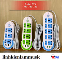 Ổ Cắm điện Tự Ngắt CYX 713 (3 ổ Cắm 3 USB) và Ổ Cắm điện TP S13U (2 ổ điện 2 USB). LKP