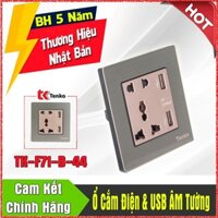 Ổ Cắm Điện Và USB Đa Năng Âm Tường TK-010