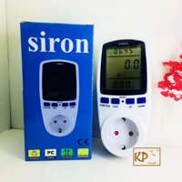 Ổ cắm đo công suất đồng hồ đo điện năng tiêu thụ đa năng Siron SR EC230