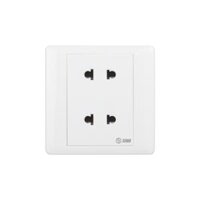 Ổ cắm đôi 2 chấu chuẩn vuông Sino S98U2