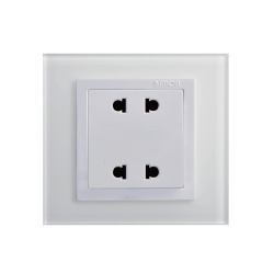 Ổ cắm đôi 2 chấu Simon 80456