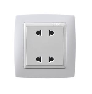 Ổ cắm đôi 2 chấu Simon 80456