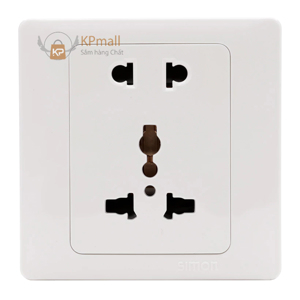 Ổ cắm đôi 2 và 3 chấu Simon 51080