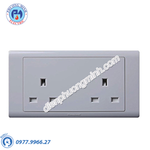 Ổ cắm đôi 3 chấu 13A Honeywell P63781SLT