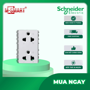 Ổ cắm đôi 3 chấu 16A Schneider 84426LUES2_BZ_G19